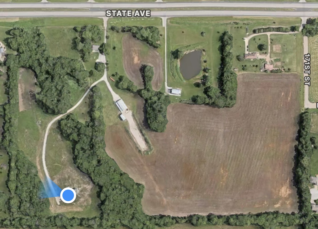 Aerial view of the Heppner property — site walkthrough video thumbnail